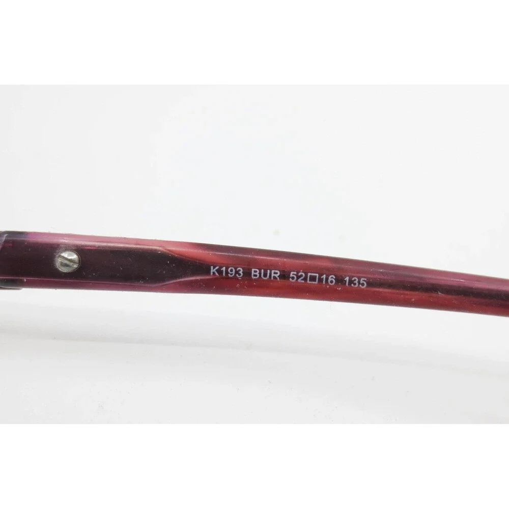 Kay Unger New York K193 BUR Burgundy Cat Eye Floral Filigree Eyeglasses